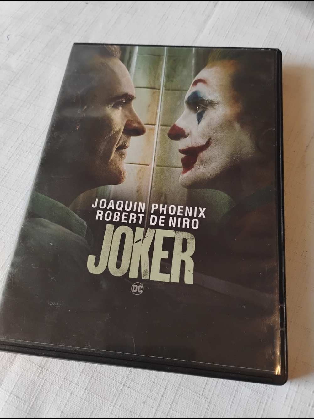 Joker DVD Case with Joaquin Phoenix Artwork - Black & Green